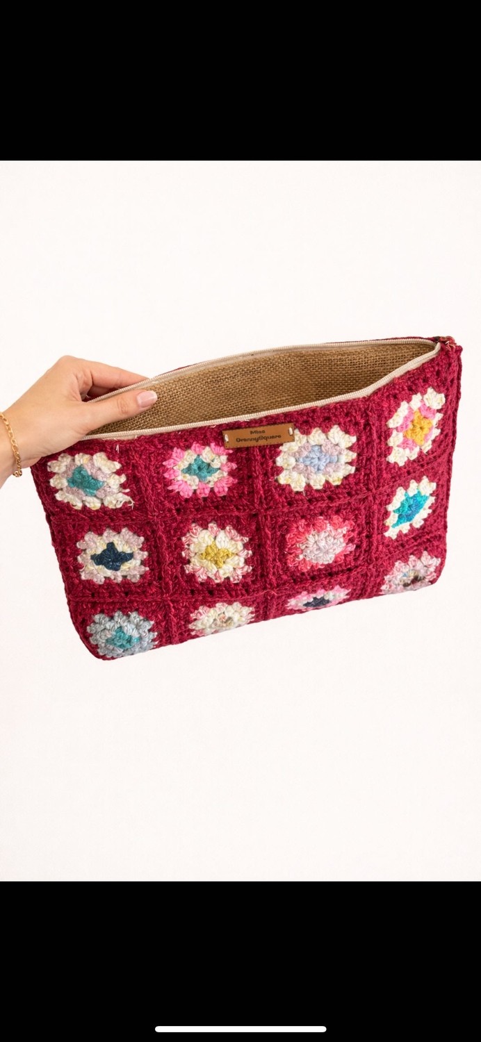 Miss Granny Square El Örgüsü Çanta görsel 2
