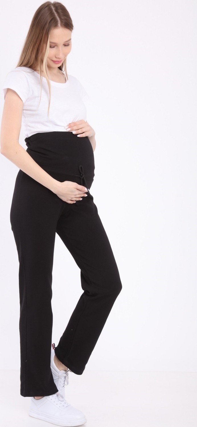 Luvmabelly MYRA8500 Beli Ayarlanabilir Hamile Günlük Ev Pantolonu -Siyah görsel 2