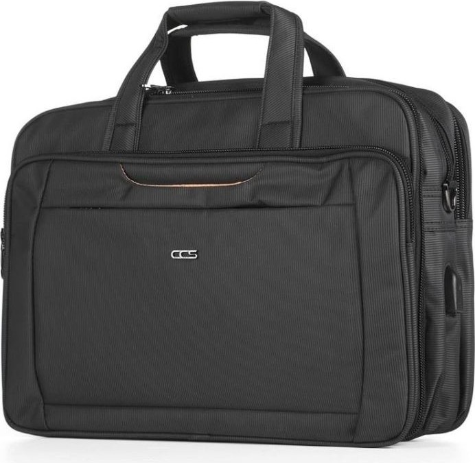 Ççs 71241 Siyah Kumaş Laptop Bölmeli Evrak Çantası