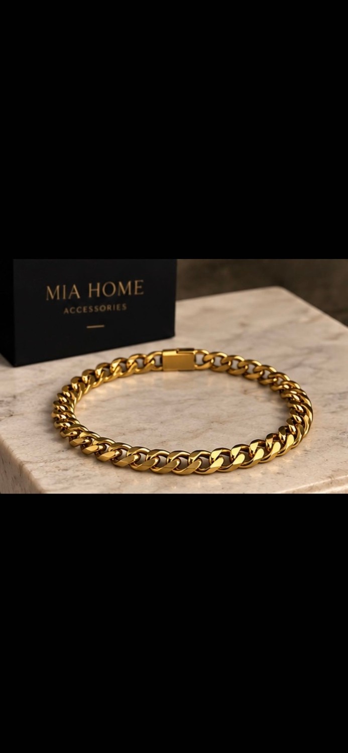 Xuping Unisex Gold Gurmet Zincir Bileklik Paslanmaz Çelik Şık Klasik Tasarım