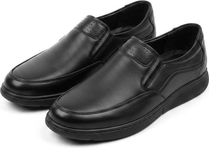 Zerenyus ZRJ0410 Business Casual Bağcıksız Erkek Comfort Klasik Ayakkabı - Siyah görsel 7