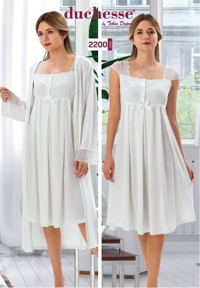 Duchesse 2200 Hamile Lohusa Gecelik Sabahlık Takım görsel 3