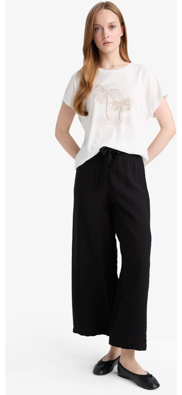 DeFacto Relax Fit Geniş Paça Pantolon G1552AX25HS görsel 3