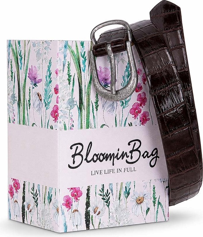 BloominBag Bloom In Still Kadın Hakiki Deri Kemer - Mocha Croco görsel 7
