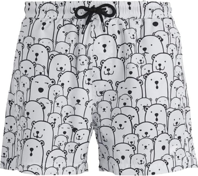 Happy Trend Bad Bear 21.01.09.011-C04 Whacabear Erkek Deniz Şortu