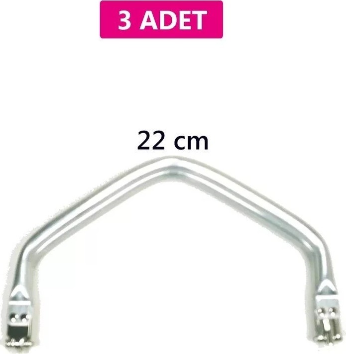 Uravas Store Ieg - Gizli Metal Çanta Bursu, 3 Adet - 22 cm - Metal Çanta Aparatı Çanta Aksesuarı