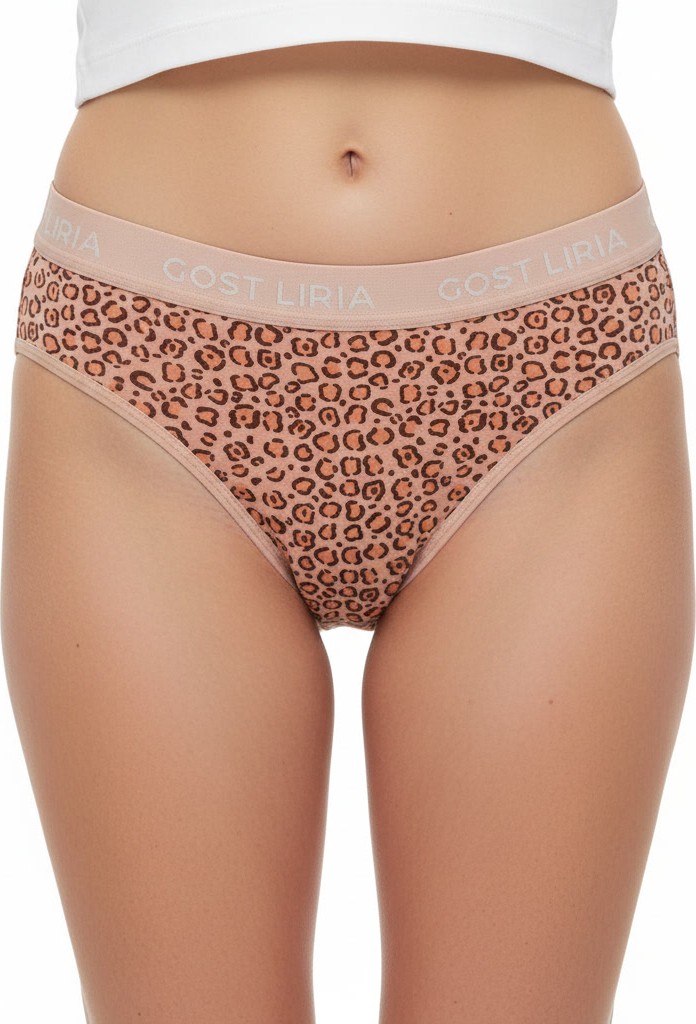 GOST LİRİA - Leopard Desenli Kadın Slip Külot görsel 3