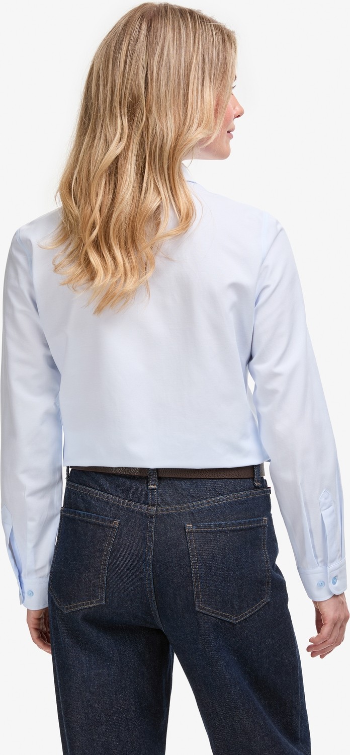 U.S. Polo Assn. Kadın Açık Mavi Uzun Kollu Basic Gömlek 50324791-VR003 görsel 5
