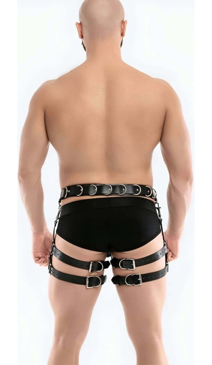 mery Bel ve Bacak Bağlamalı Erkek Harness - BRFM94 Mery Woman görsel 2