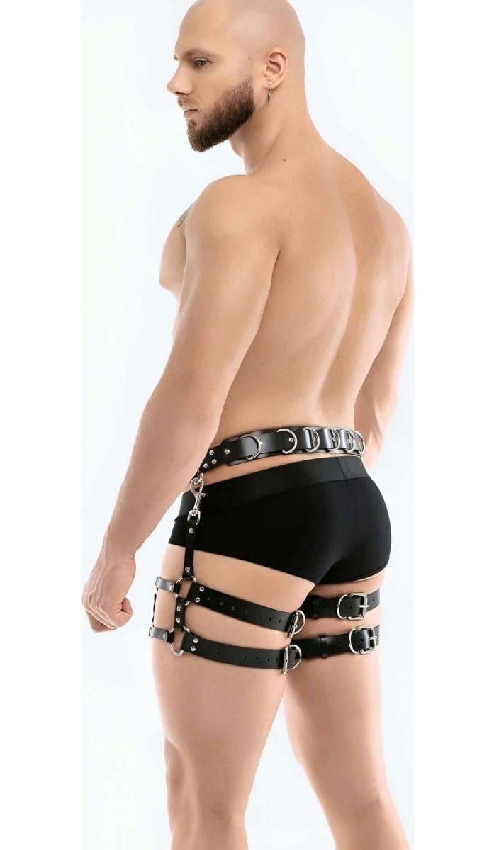 mery Bel ve Bacak Bağlamalı Erkek Harness - BRFM94 Mery Woman görsel 3