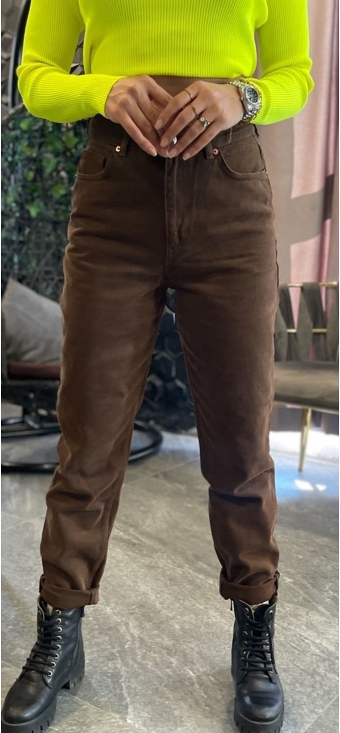 ByCukurovaFrango Siyah Yüksek Bel Mom Jean Kadın Boyfriend Kot Pantolon Toparlayıcı 2024 görsel 8