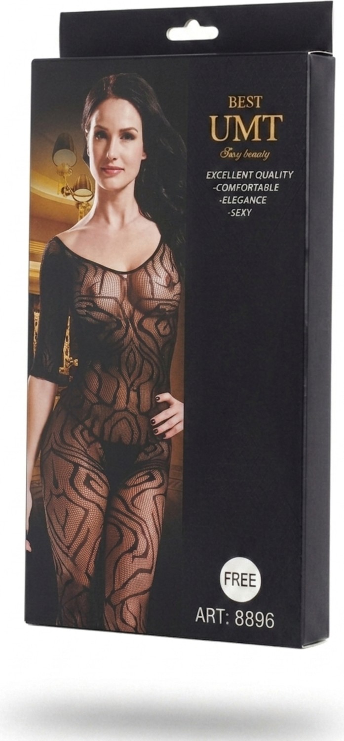 Alıç Fantazi File Vücut Çorabı Seksi Dekolteli Esnek Tek Parça Bodystocking Siyah Kadın Gecelik Iç Giyim