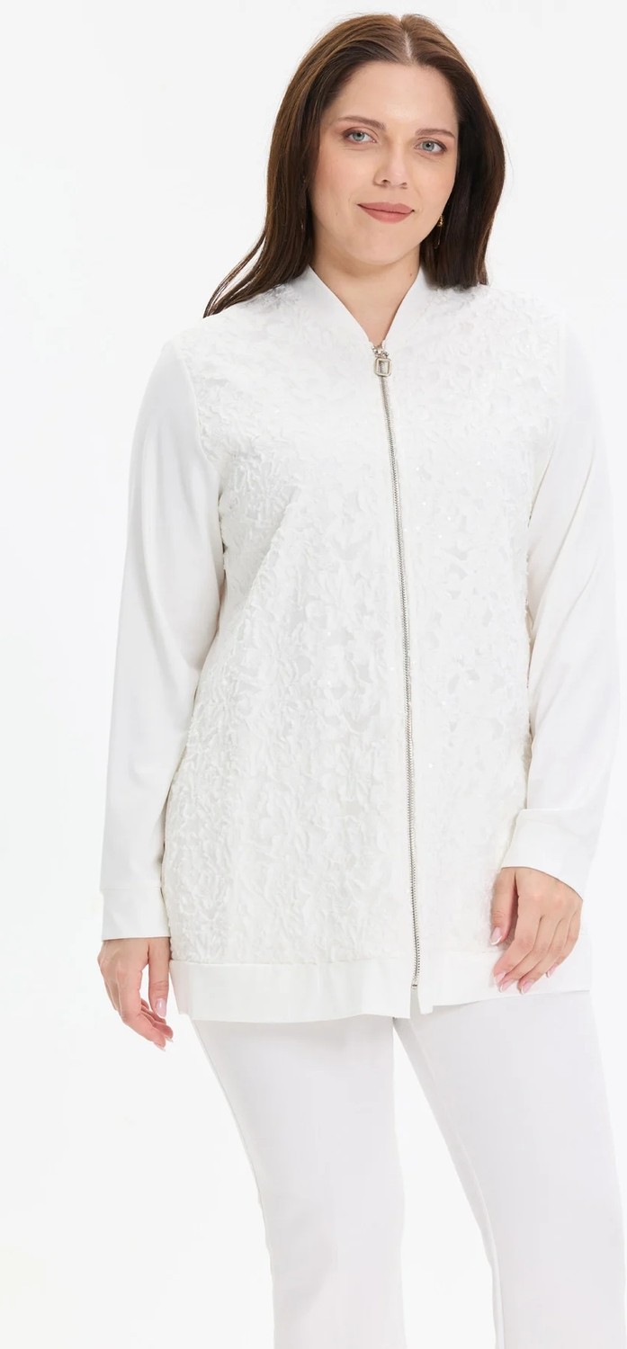 Kado Moda Kado Online Inci Kumaş Güpürlü Kadın Hırka görsel 5