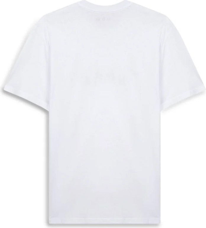 LTB Logo Baskılı Beyaz T-Shirt Erkek Truvakar Kol Günlük Stil Pamuklu 2XL