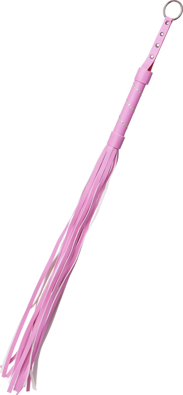 Erotist Anonymo Pembe Renkli Deri Kırbaç - 64 cm Uzunluğunda Fantezi Aksesuar Anonymo Deri Kırbaç #0006, Pu Deri, Pembe, 64 cm görsel 3