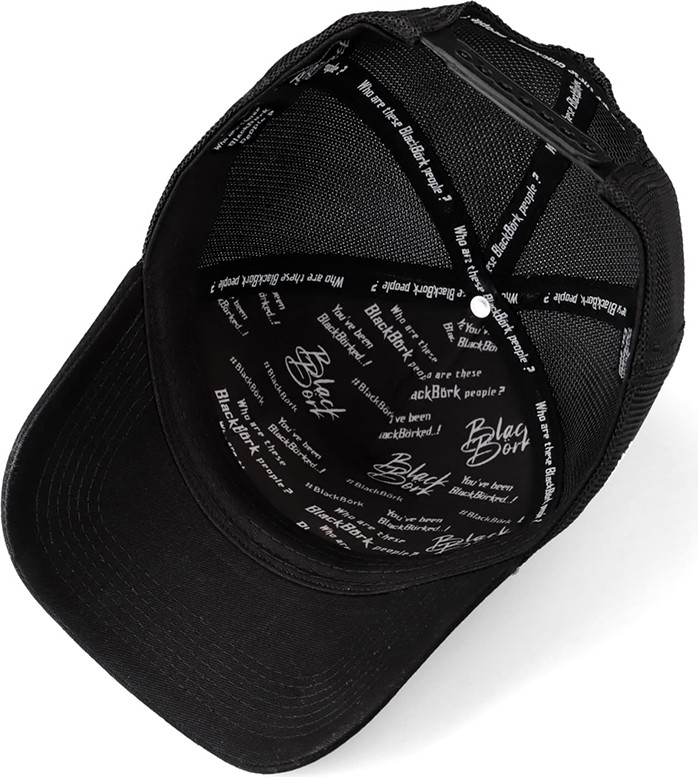 BlackBörk V1 Trucker Kartal - 4 Kod Logolu Siyah Şapka (Cap) görsel 3