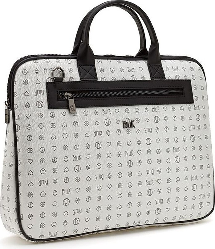 Bilik Deri Monogram Unisex Laptop & Evrak Çantası görsel 2