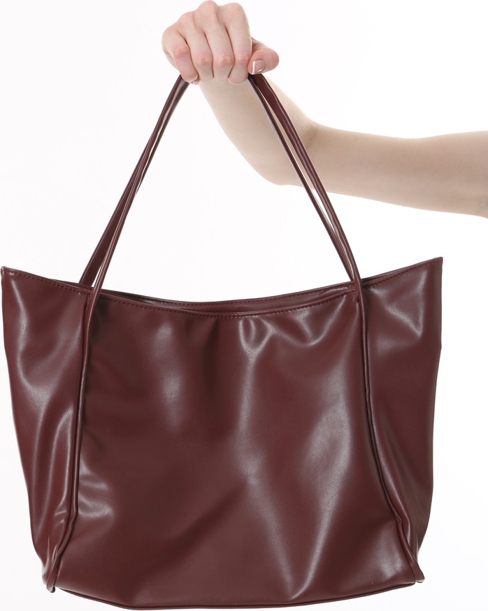 Baghashtag Bordo Soft Deri Fermuarlı Çanta görsel 6