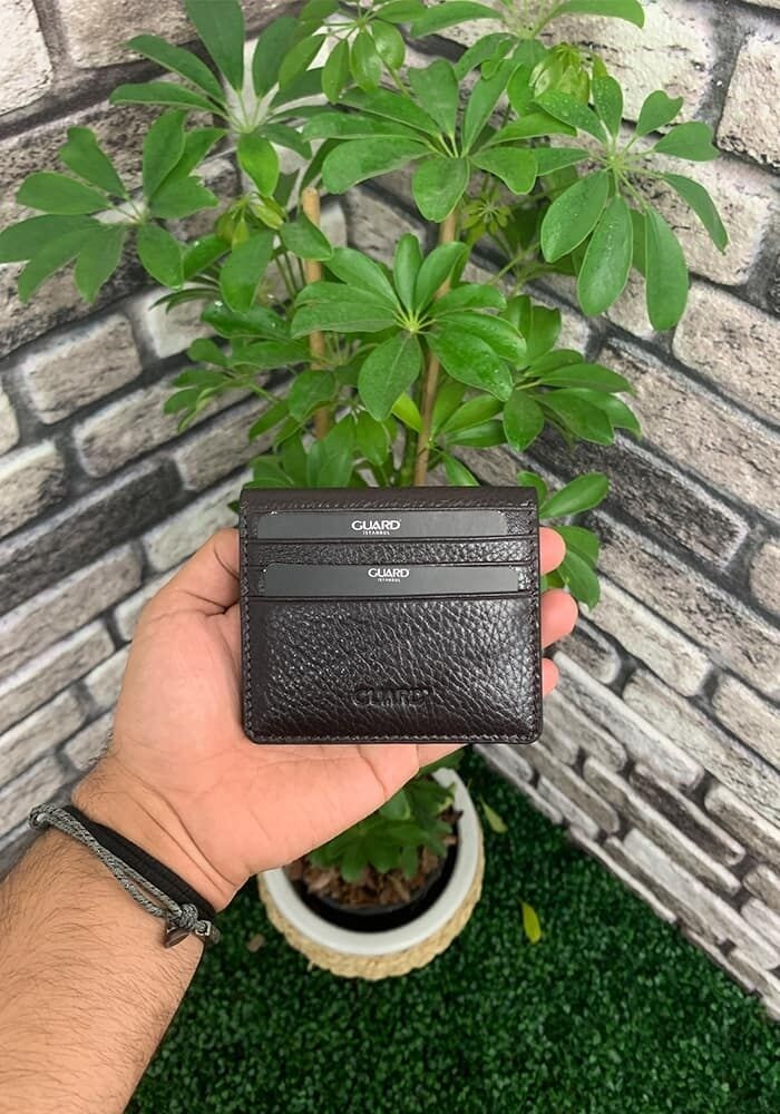 Guard Kahverengi Patlı Tasarım Deri Kartlık - GRD2403XW22413 görsel 3