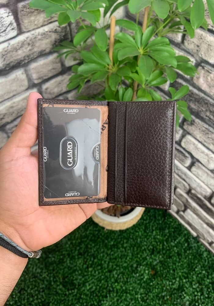 Guard Kahverengi Hakiki Deri Mini Boy Kredi Kartlık - GRD260404WT599 görsel 4