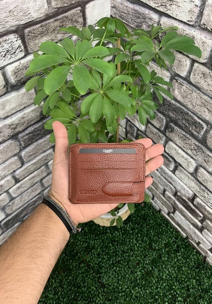 Guard Mat Taba Hakik Deri Ikiye Katlamalı Kredi Kartlık - GRD260418WT1046