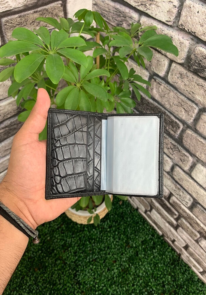 Hsc Bilişim Guard Siyah Croco Desenli Lastikli Spor Kartlık görsel 4