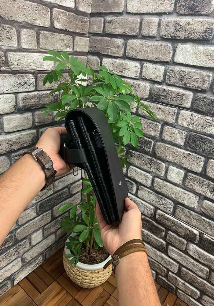 Guard Siyah Hakiki Deri Omuz Askılı Kapaklı Çanta // GRD260701WT680 görsel 4