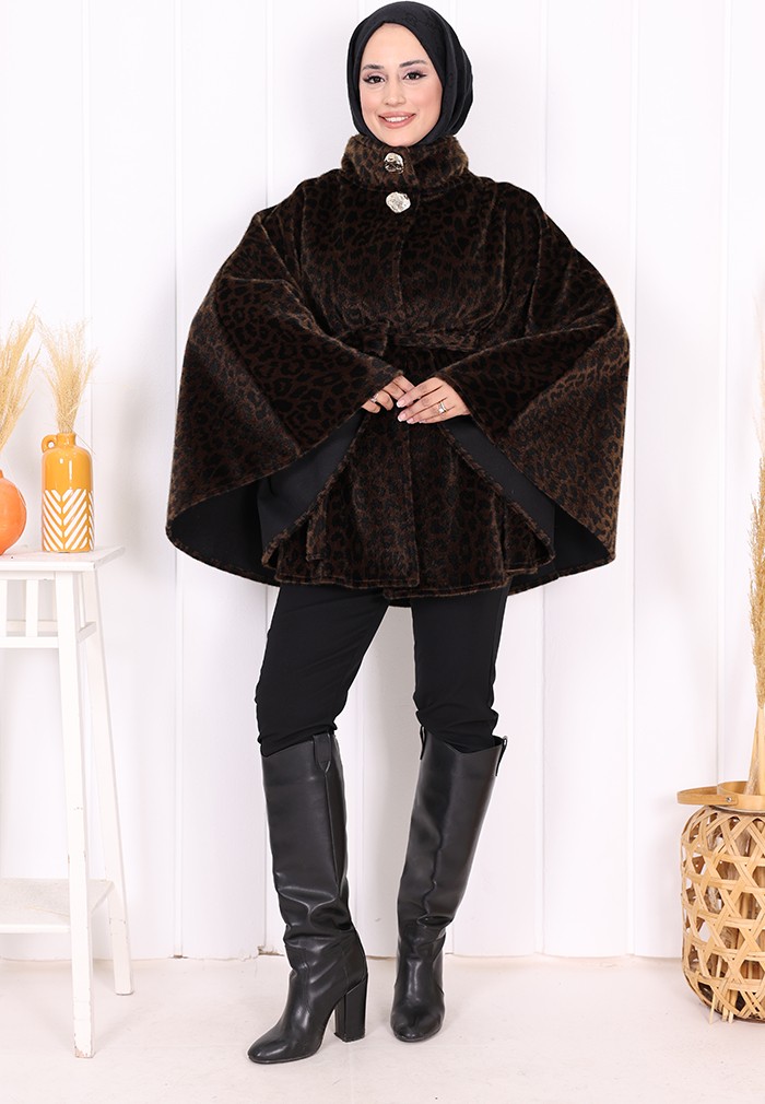 Bym Fashion Leopar Panço 70060-1 Kahverengi