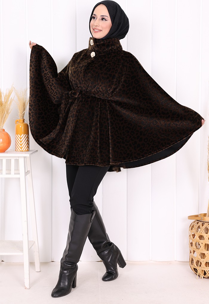 Bym Fashion Leopar Panço 70060-1 Kahverengi görsel 3