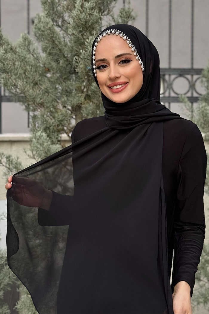 Bym Fashion Incili Şal 2028 Bordo