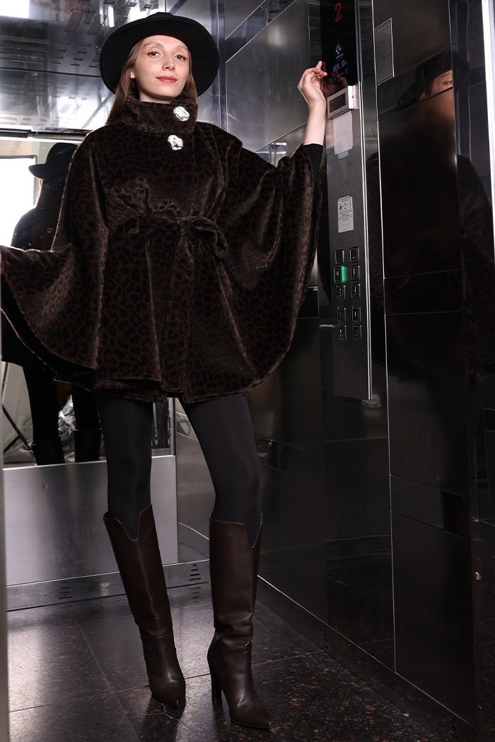 Bym Fashion Leopar Panço 70060-1 Kahverengi görsel 6