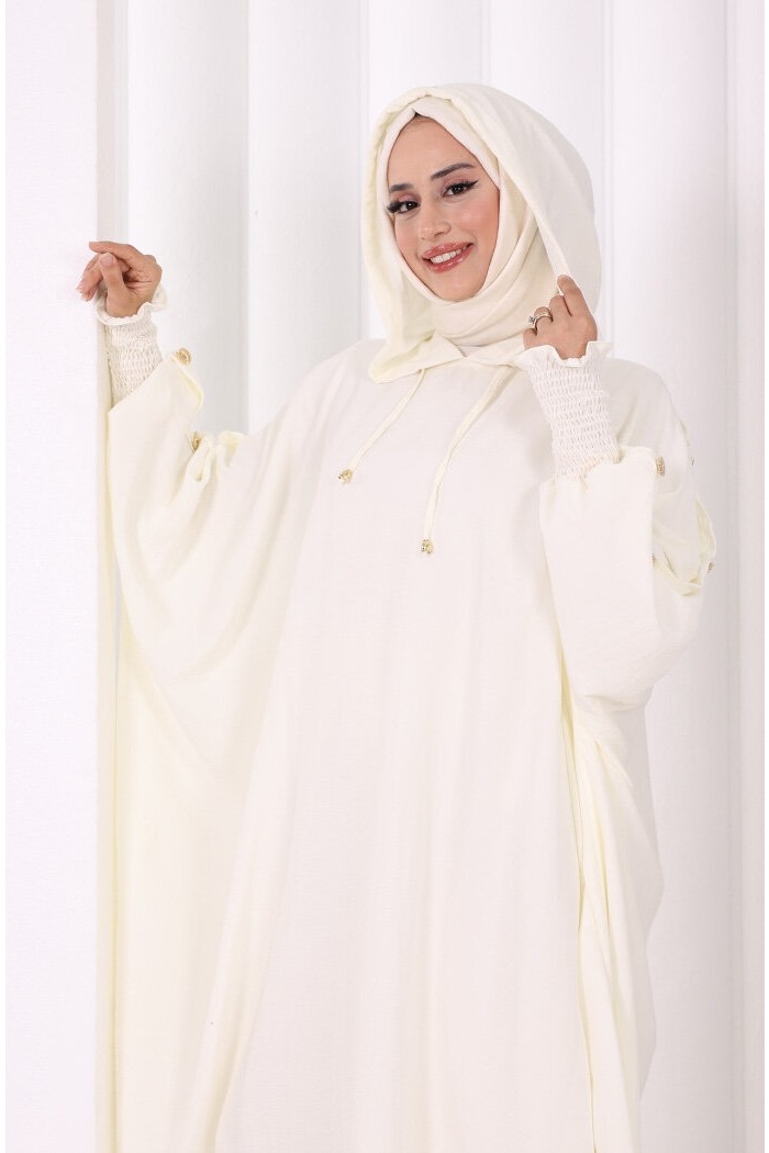 Bym Fashion Yarasakol Kapşonlu Ikili Takım 8033 Bal görsel 5