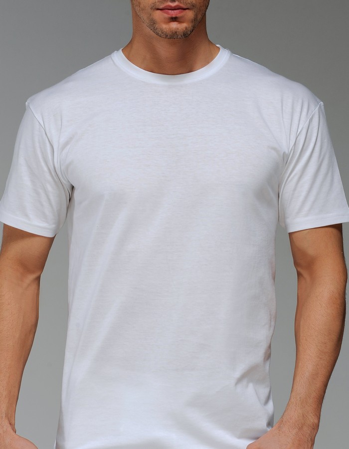 Çift Kaplan 0947 Erkek Süprem Bisiklet Yaka T-Shirt 3'lü