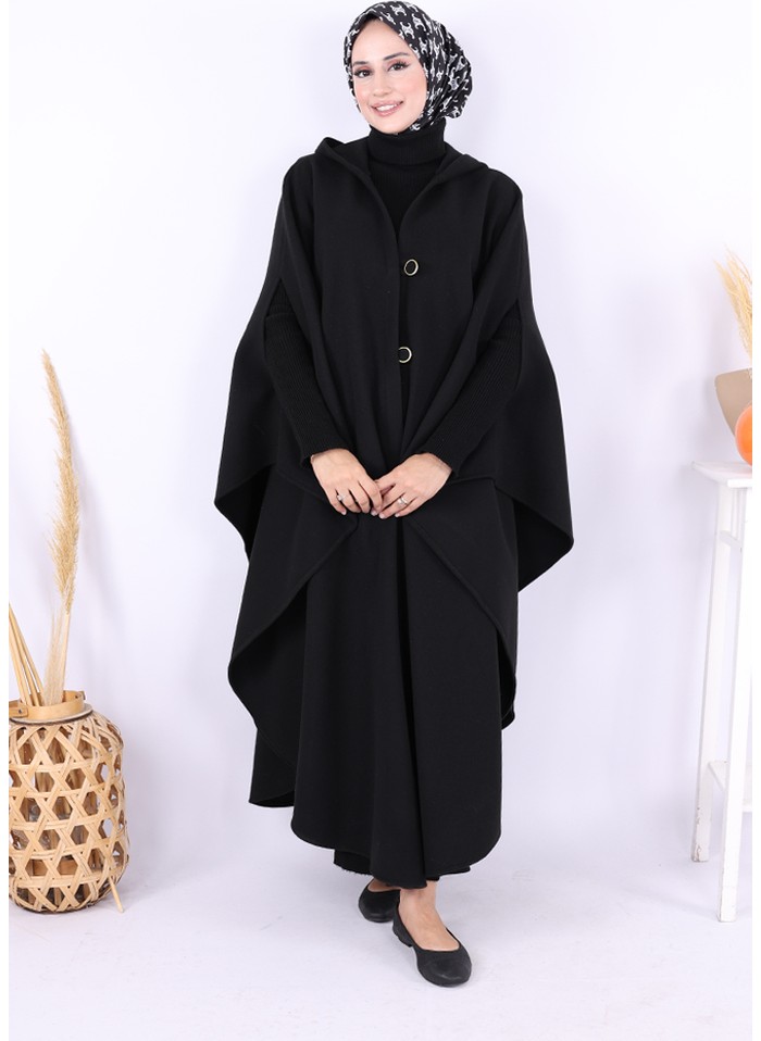 Bym Fashion Kaşe Panço 70037 Taş görsel 2