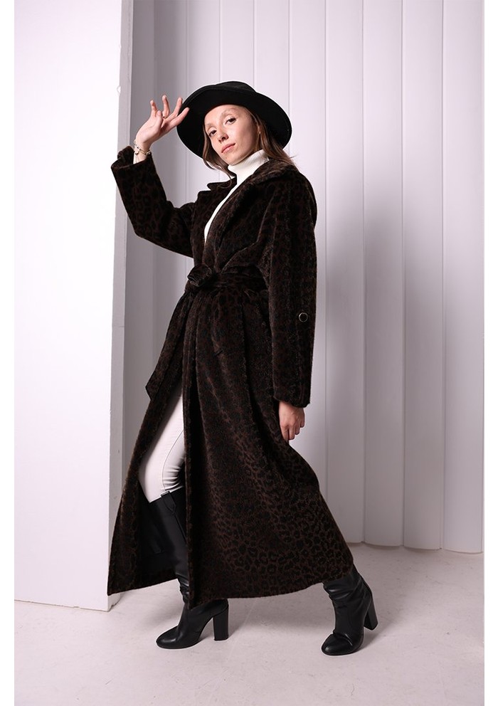 Bym Fashion Leopar Kaban 70058-1 Bordo görsel 7