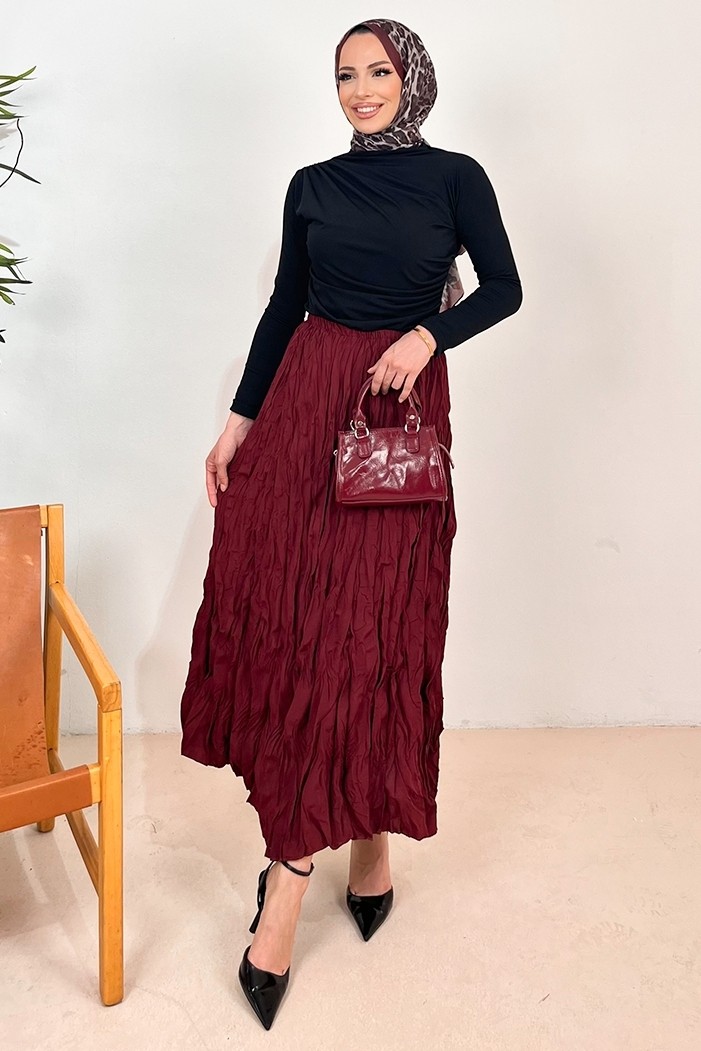 İlkimay.com Linor Büzgülü Bluz 1412 - Siyah görsel 2