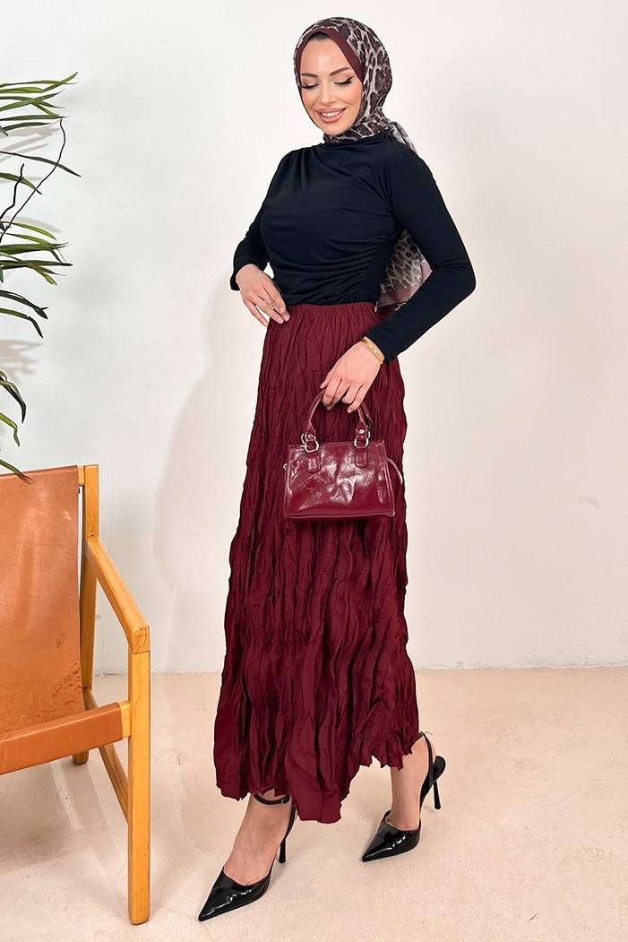 İlkimay.com Linor Büzgülü Bluz 1412 - Siyah görsel 3