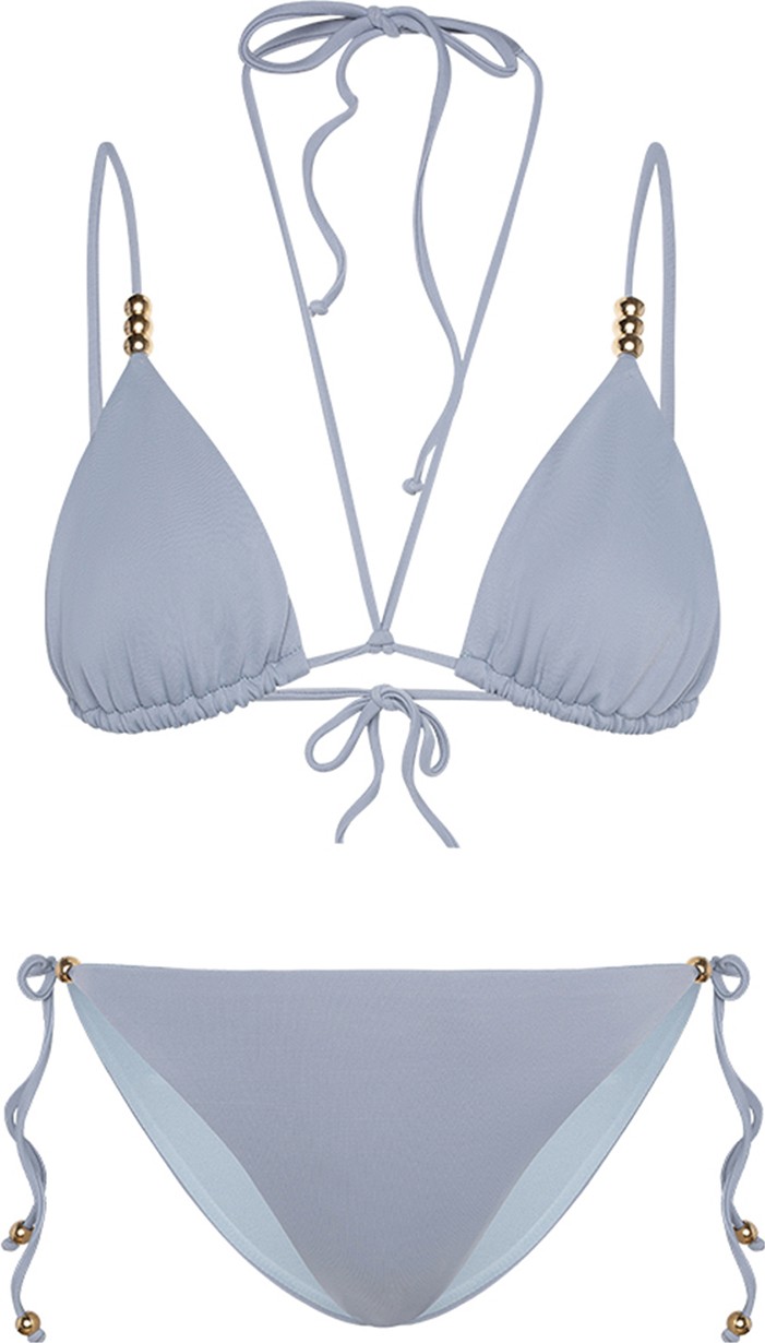 Bonesta Swimwear Canna Gri Üçgen Bikini Takımı görsel 7