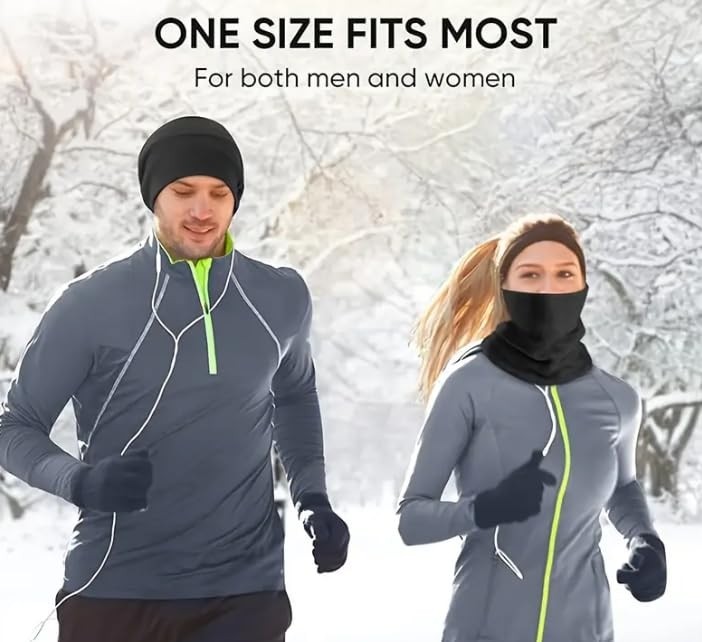 1001 Aee® Unisex Polar Boyunluk, Ayarlanabilir Bere & Boyunluk | Çok Fonksiyonlu Kışlık Rüzgar K görsel 3