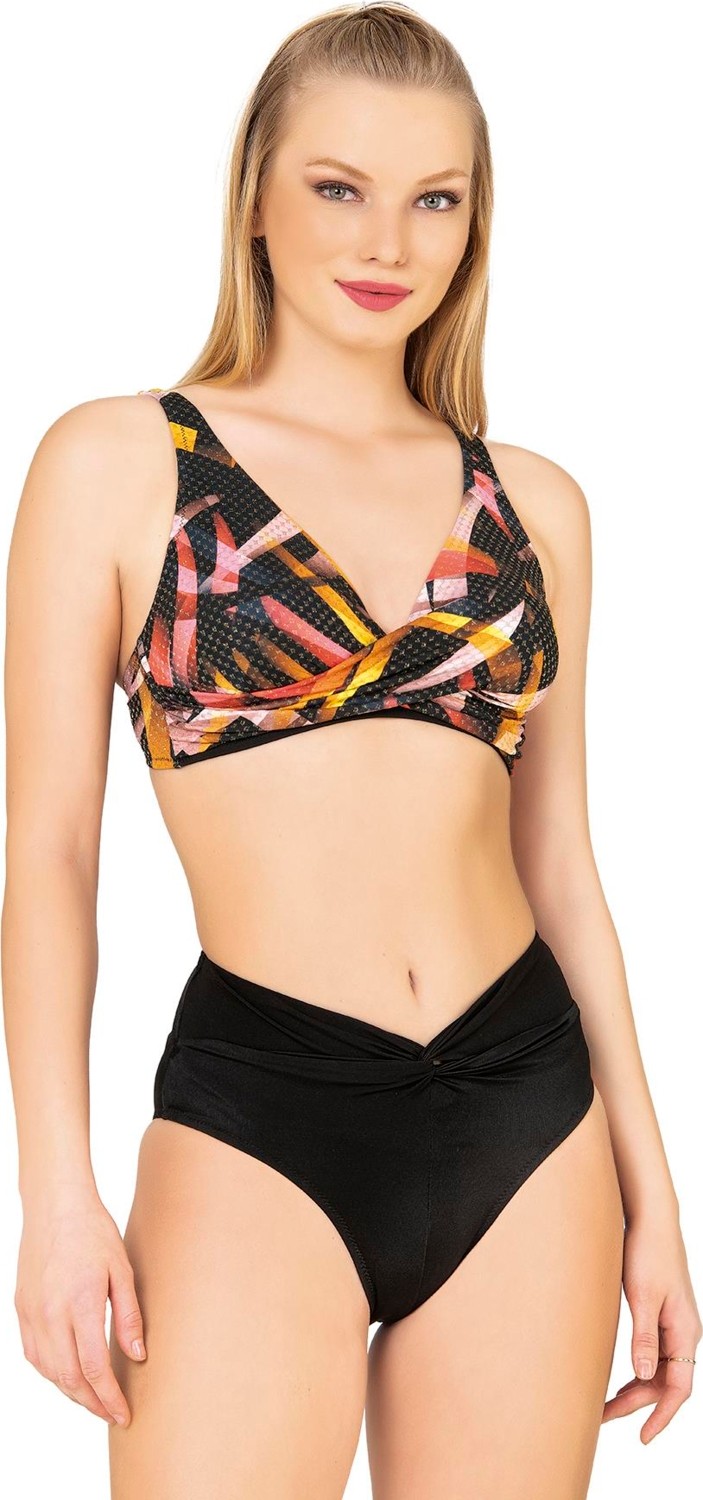 Endeep Kadın Çapraz Detaylı Toparlayıcı Yüksek Bel Bikini Takımı