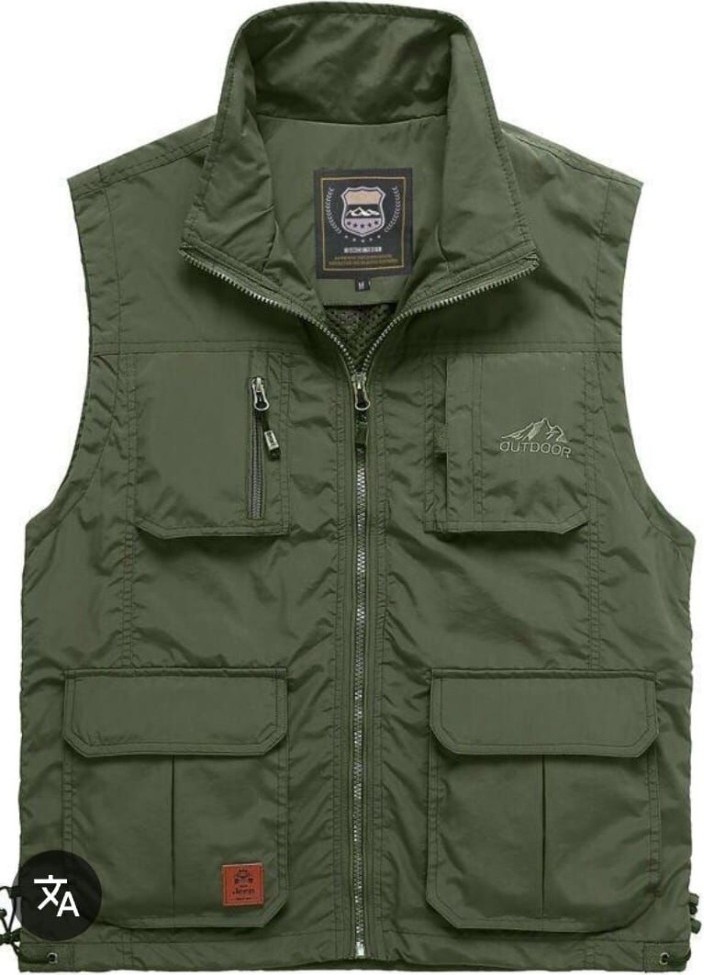 Sanalbolluk Içi Fileli Haki Renk Outdoor Yazlık Yelek görsel 3