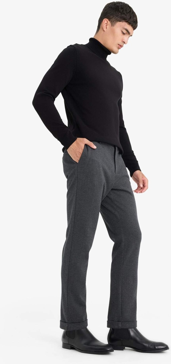 DeFacto Sıcak Tutan Tailored Regular Fit Düz Paça Penye Pantolon F1738AX25WN