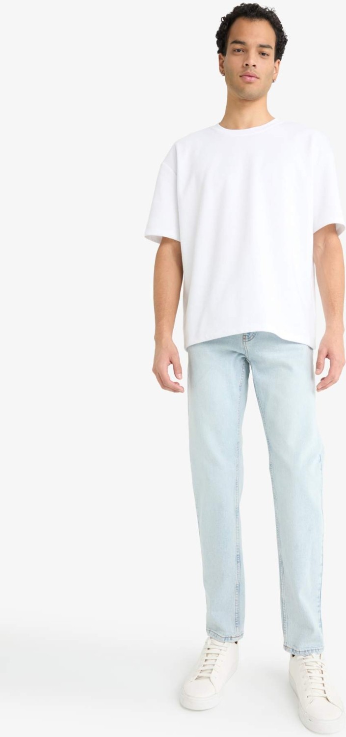 DeFacto Slim Tapered Fit Normal Bel Daralan Paça Jean Pantolon F2324AX25AU görsel 2