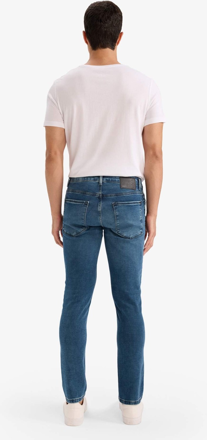 DeFacto Pedro Slim Fit Normal Bel Dar Paça Jean Pantolon G3245AX25AU görsel 5