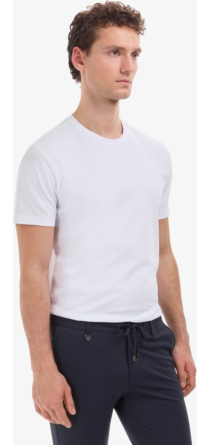 Pierre Cardin Erkek Bordo Regular Fit %100 Pamuk Bisiklet Yaka Basic Tişört 50325299-VR014 görsel 3