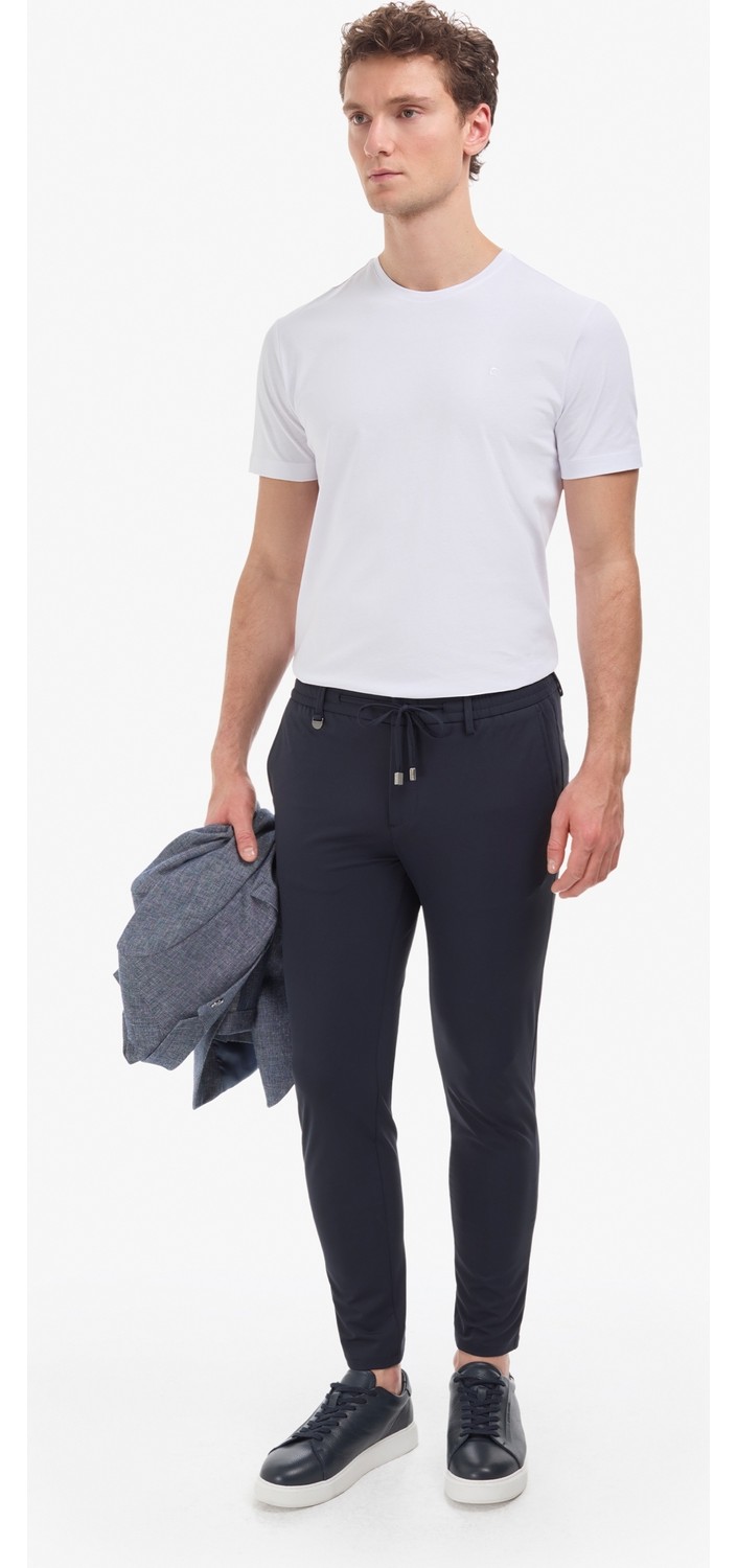 Pierre Cardin Erkek Bordo Regular Fit %100 Pamuk Bisiklet Yaka Basic Tişört 50325299-VR014 görsel 4