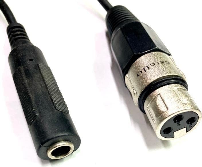 Aesco Yka Xlr Dişi - 6.3mm Mono Dişi Çevirici Kablo