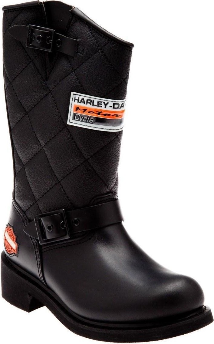 Harley Davidson Laconıa 644 Black (Siyah) Yağlı Deri Kadın Günlük görsel 8