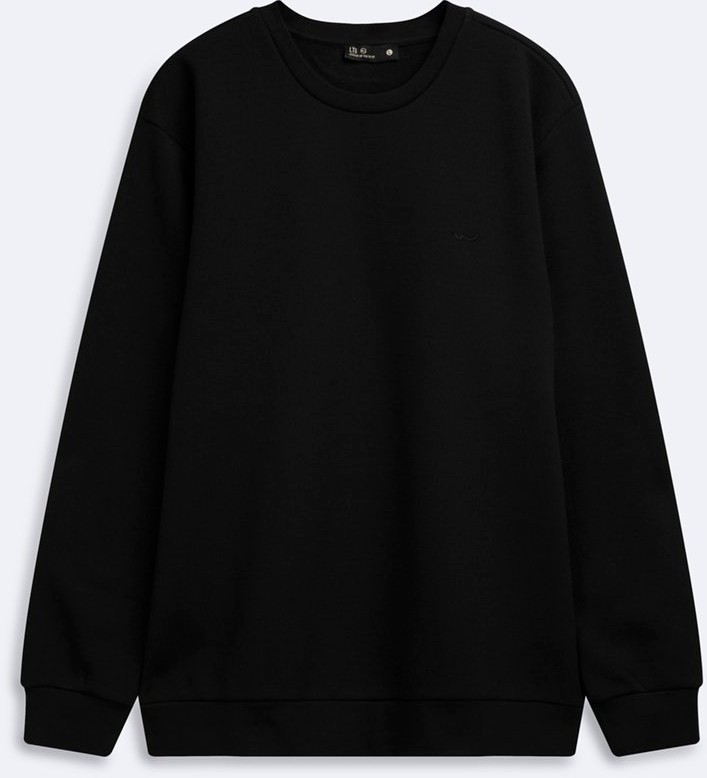 LTB Regular Fit Basic Bisiklet Yaka Siyah Sweatshırt görsel 3