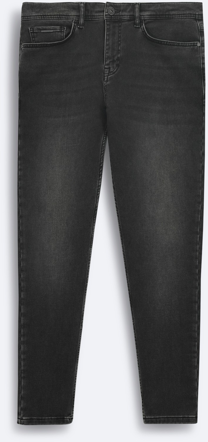 AVVA Erkek Gri Klasik Bel Eskitme Yıkama Elastan Rio Skinny Fit Jean Pantolon A42Y3512